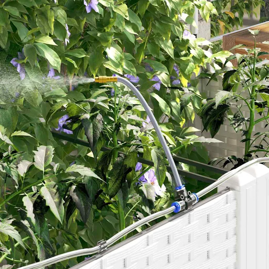 Cache-pot de jardin 2 pc Blanc 80 x 40 x 142 cm PP - 5
