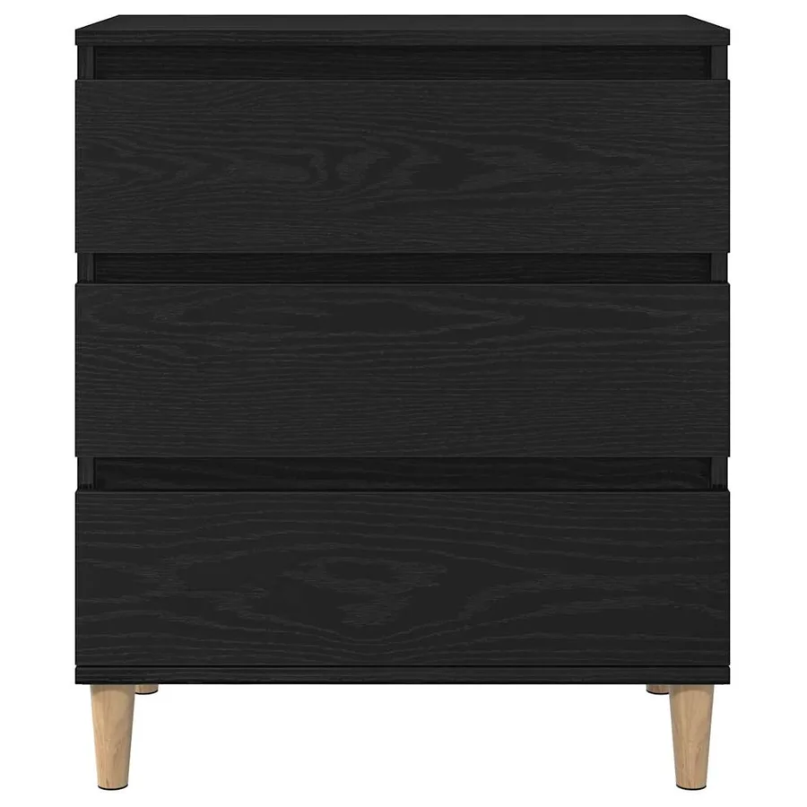 Buffet avec tiroir Chêne noir 60 x 35 x 70 cm Bois d'ingénierie - 6