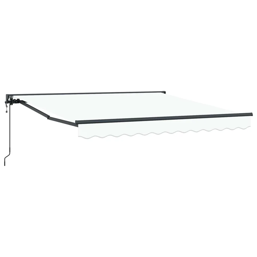 Cadre d'auvent Blanc 350 x 250 cm Polyester avec revêtement PU - 2