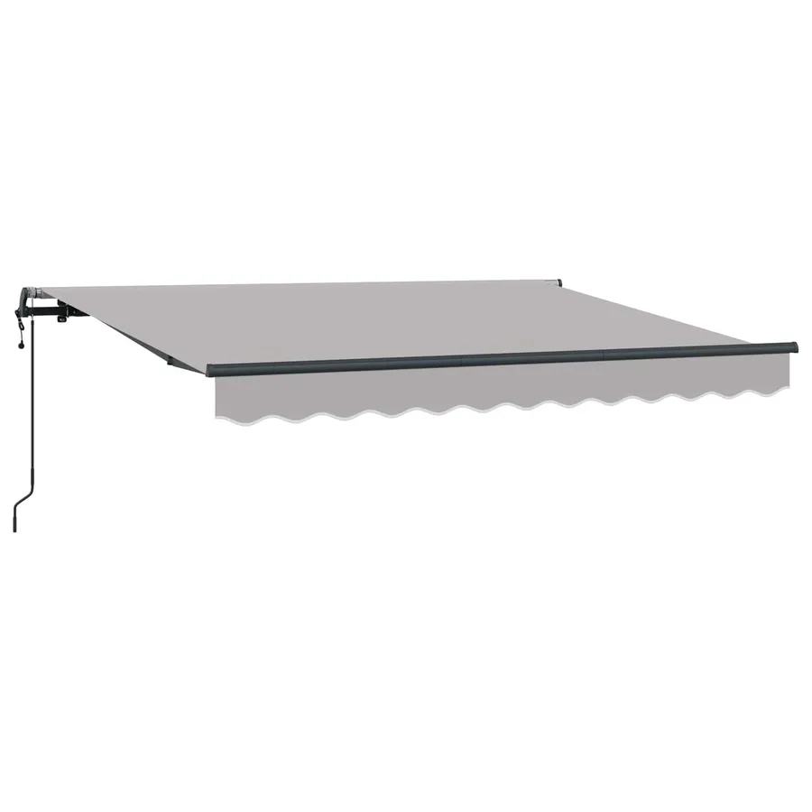 Auvent Rétractable Gris clair 250 x 200 cm tissu - 2