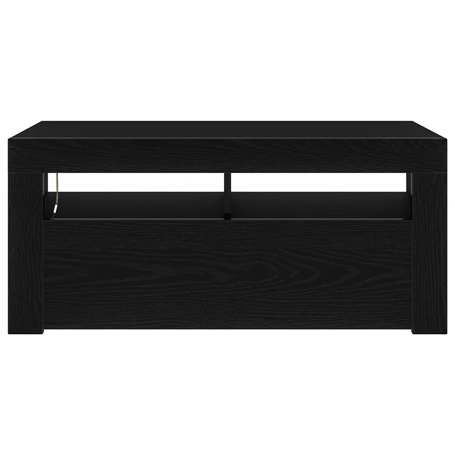 Meuble TV Chêne noir 90 x 35 x 40 cm Bois d'ingénierie - 11
