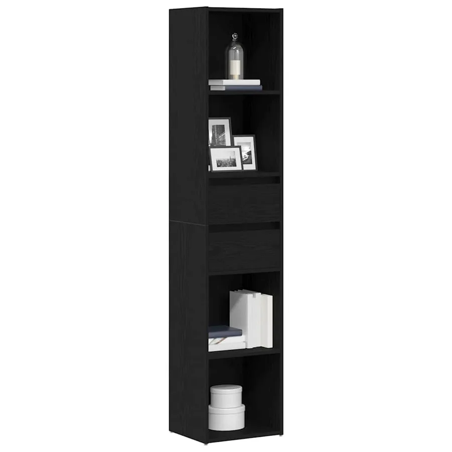 Bibliothèque Chêne noir 36 x 30 x 171 cm Bois d'ingénierie - 3