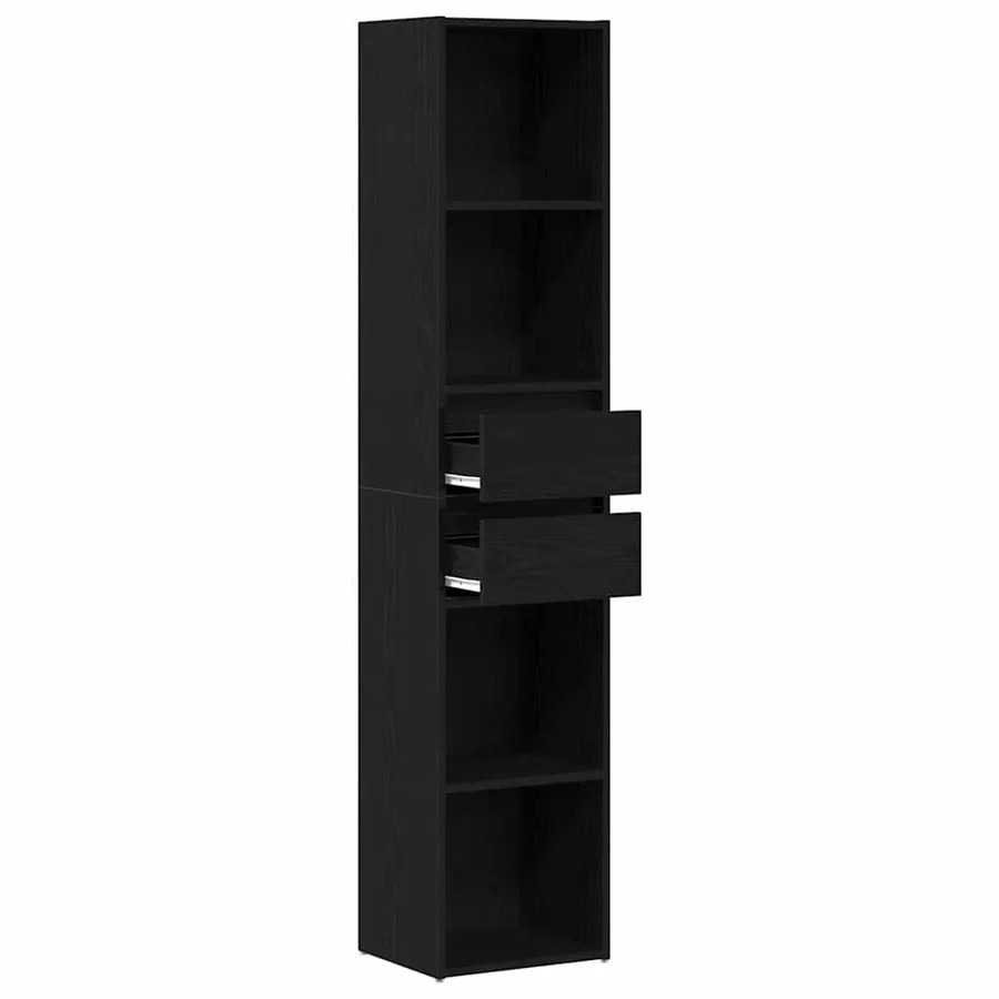Bibliothèque Chêne noir 36 x 30 x 171 cm Bois d'ingénierie - 5