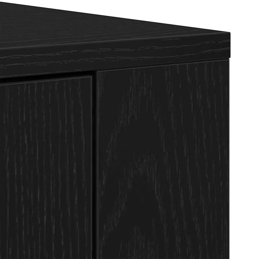 Buffet Chêne noir 240 x 33 x 70 cm Bois d'ingénierie - 9