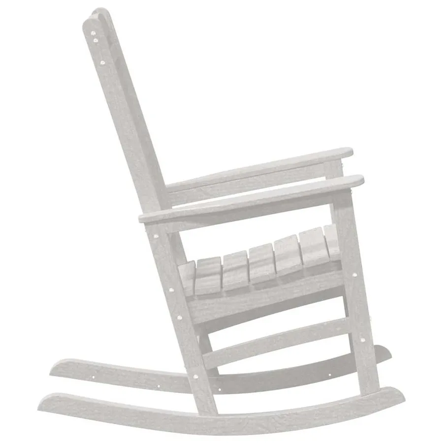 Chaise à bascule 2 pcs Blanc 92 x 70 x 108 cm Polyéthylène - 6