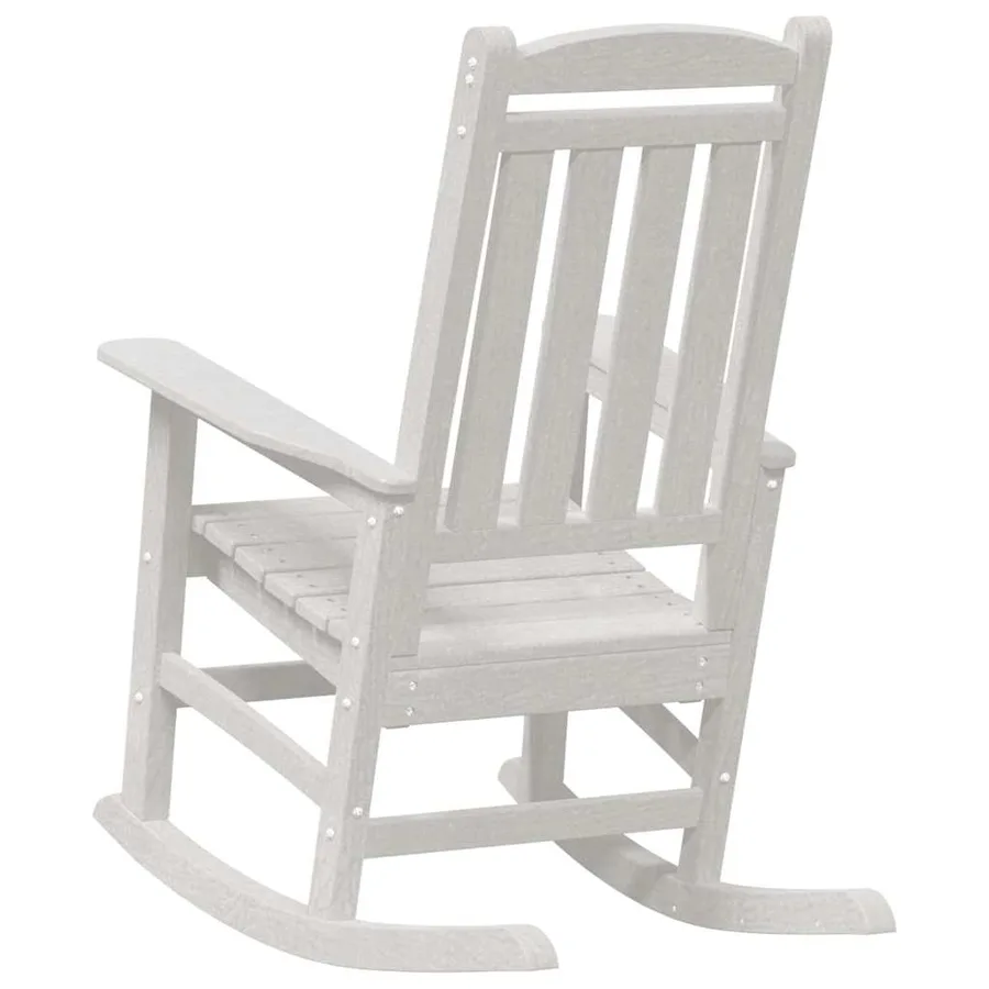 Chaise à bascule 2 pcs Blanc 92 x 70 x 108 cm Polyéthylène - 7