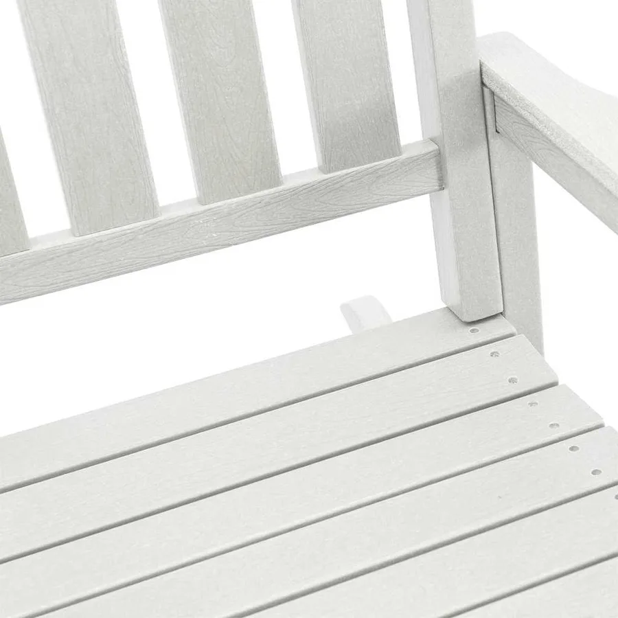 Chaise à bascule 2 pcs Blanc 92 x 70 x 108 cm Polyéthylène - 9