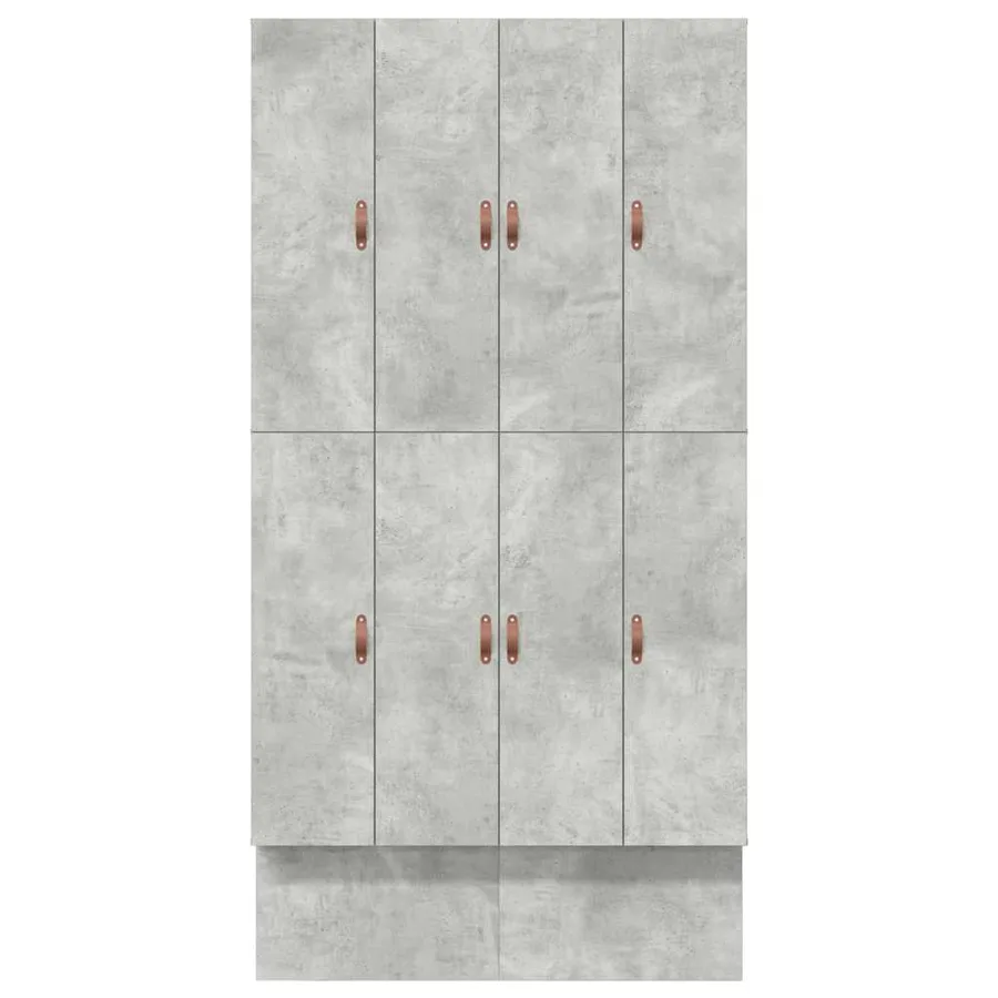 Cadre de lit avec rangement Gris béton 120 cm Bois d'ingénierie - 9