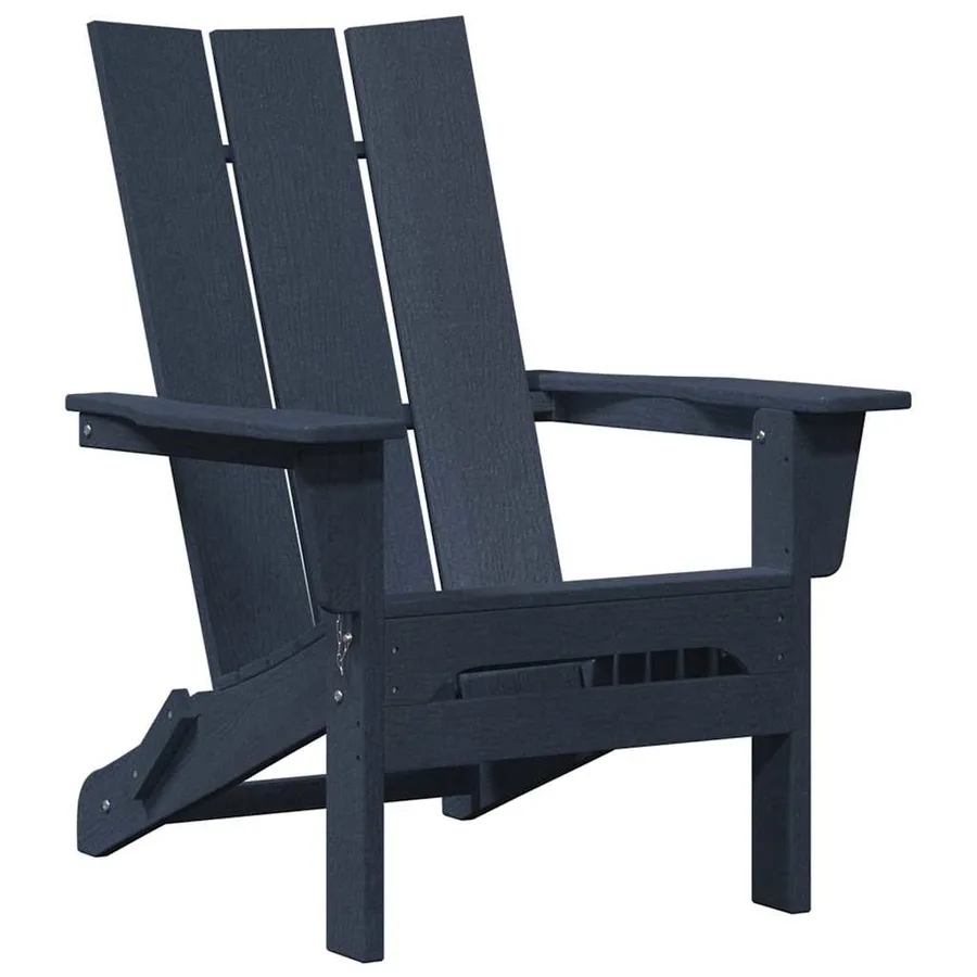 Chaise Adirondack pliante Bleu marine 80,5 x 74,5 x 92 cm HDPE - 2