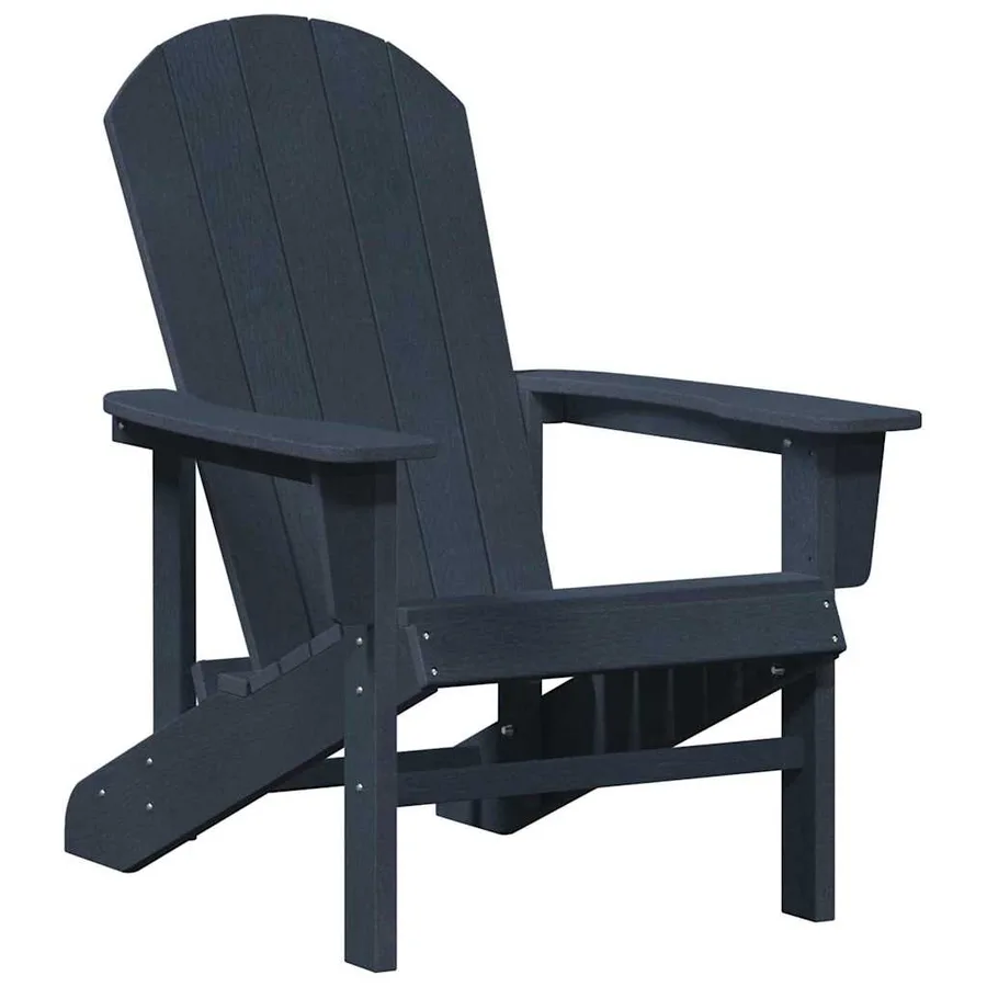 Chaise de jardin 3 pcs Bleu marine Polyéthylène - 5