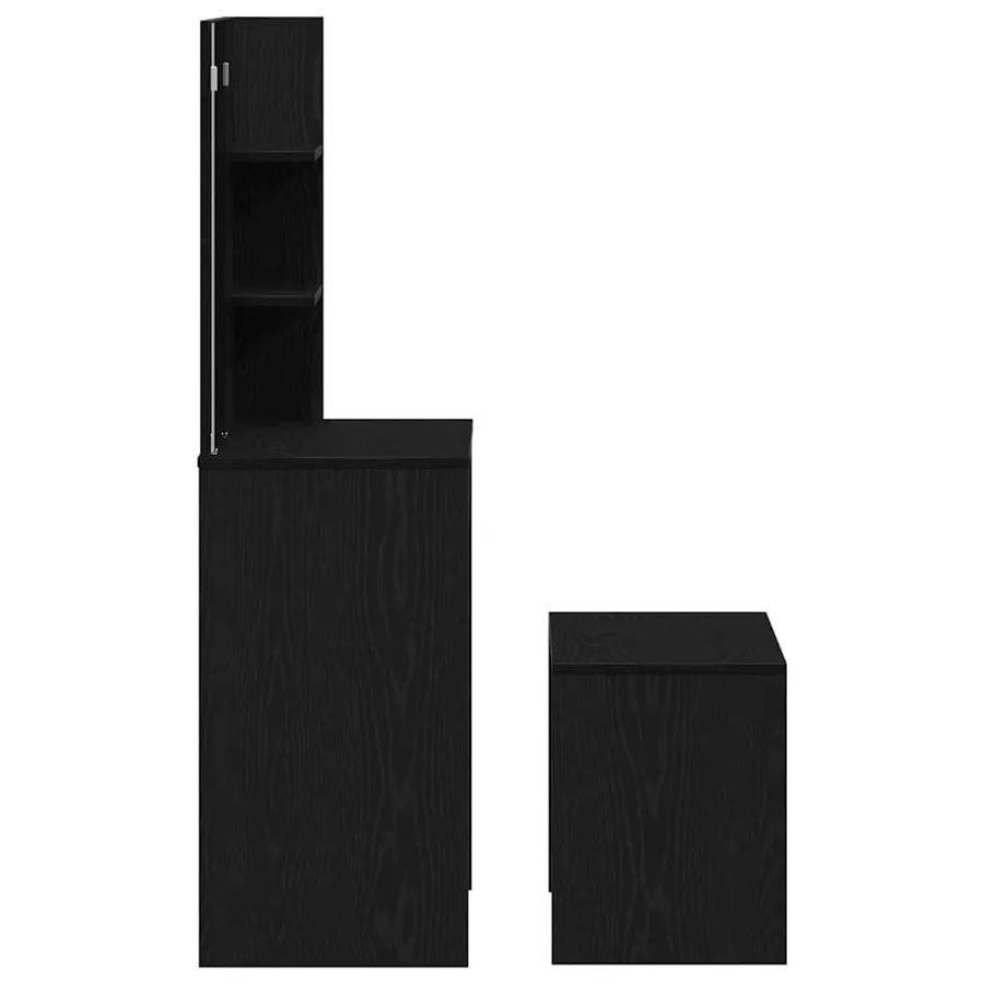 Ensemble de Coiffeuse 2 pcs Chêne noir Bois d'ingénierie - 9