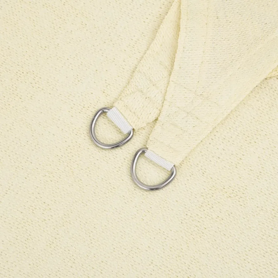 Voile d'ombrage 160 g/m² Crème 6x8 m PEHD - 5