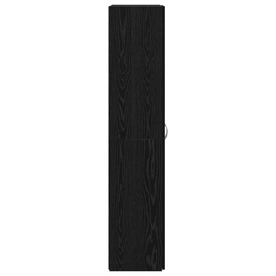 Cabinet de Bureau Chêne noir 60 x 32 x 152,5 cm - 7