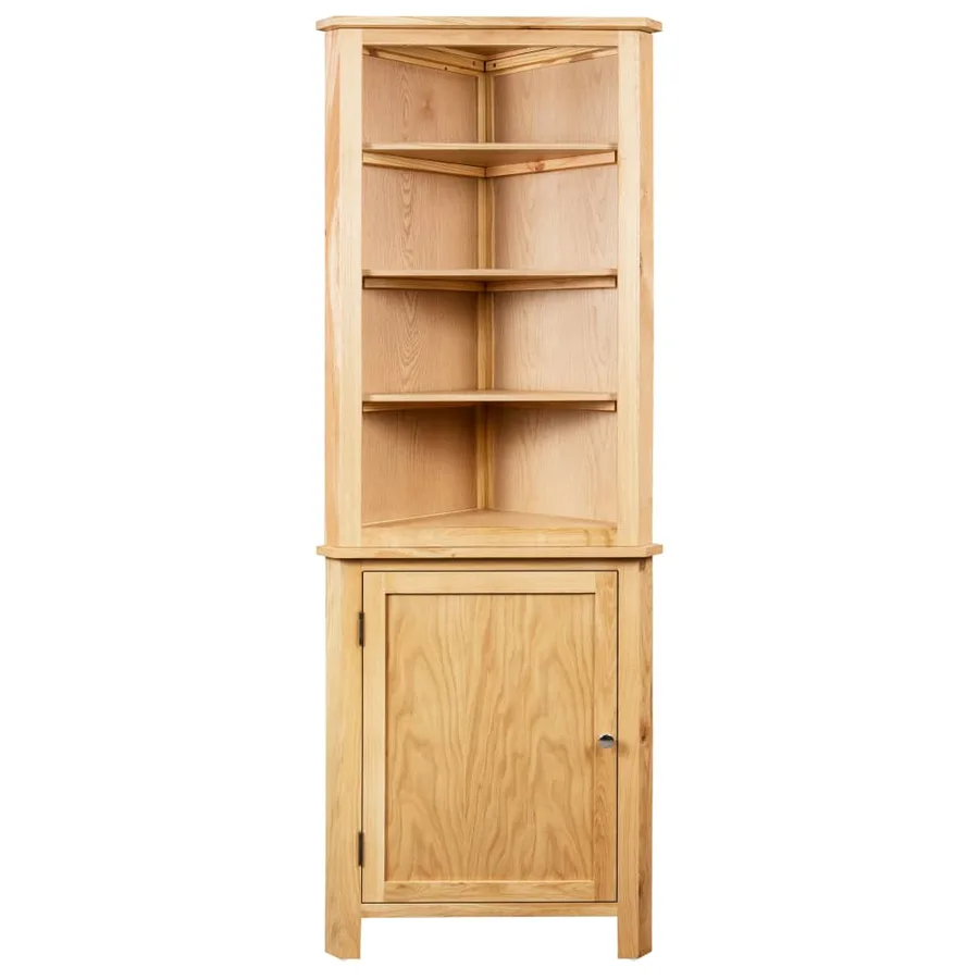 Armoire d'angle 59x36x180 cm Bois de chêne massif - 2