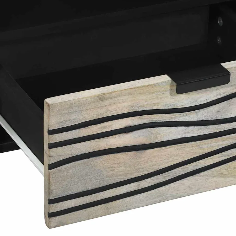 Unites TV avec tiroir Blanc 105 x 33 x 46 cm Bois d'ingénierie - 7