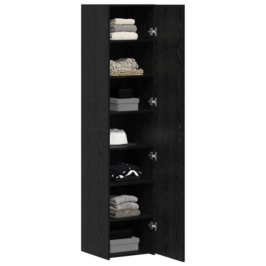 Haut Armoire Chêne noir 40 x 42,5 x 185 cm - 3