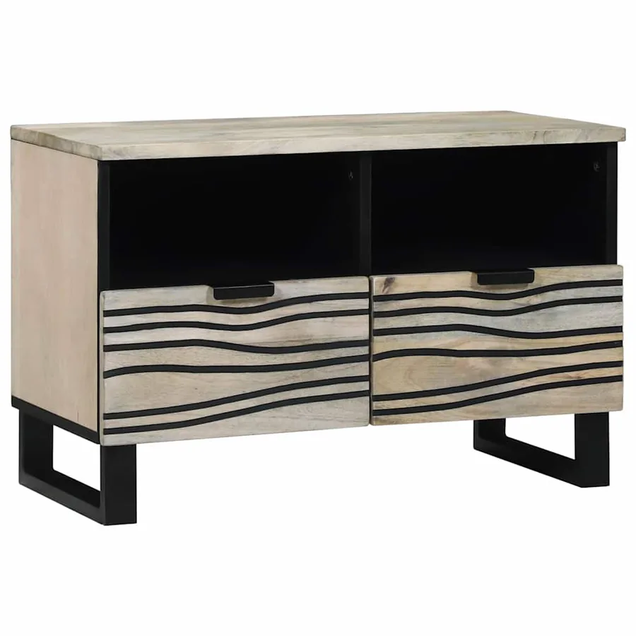 Unites TV avec tiroir Blanc 70 x 33 x 46 cm Bois d'ingénierie