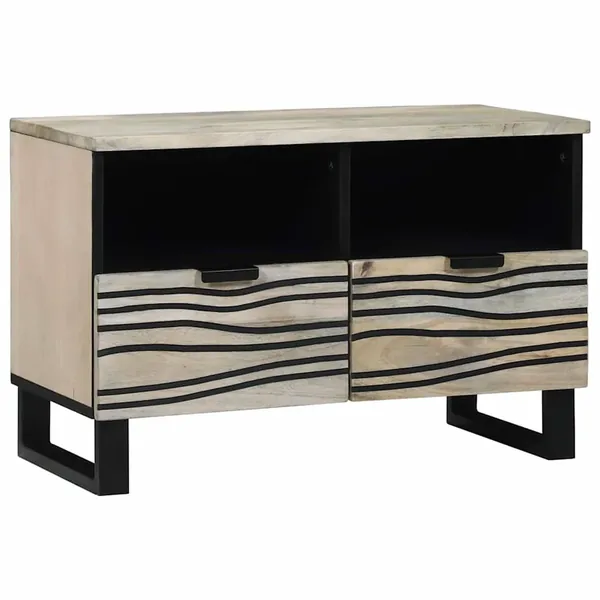 Unites TV avec tiroir Blanc 70 x 33 x 46 cm Bois d'ingénierie