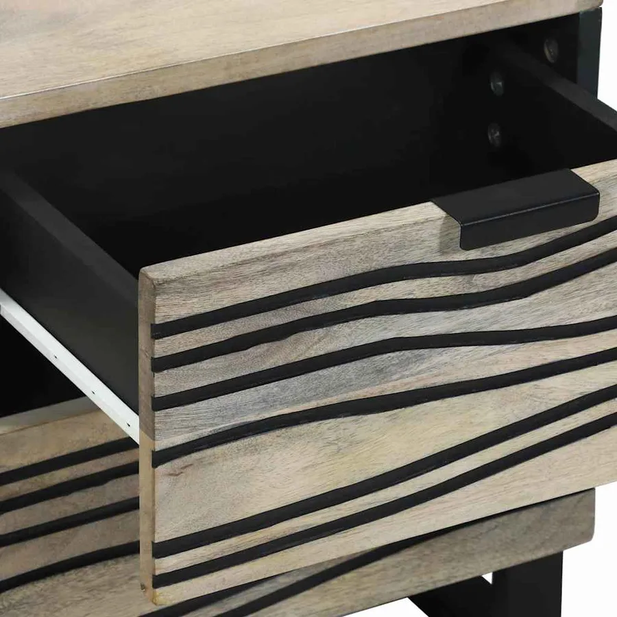 Table de chevet 2 pcs Blanc 40 x 33 x 46 cm Bois d'ingénierie - 8