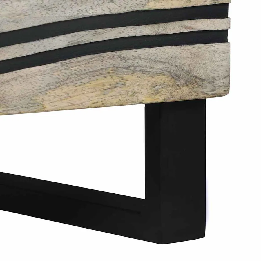 Table de chevet 2 pcs Blanc 40 x 33 x 46 cm Bois d'ingénierie - 9