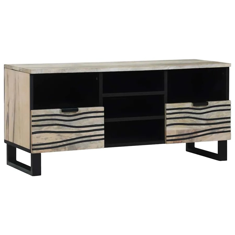 Unites TV avec tiroir Blanc 100 x 33 x 46 cm Bois d'ingénierie