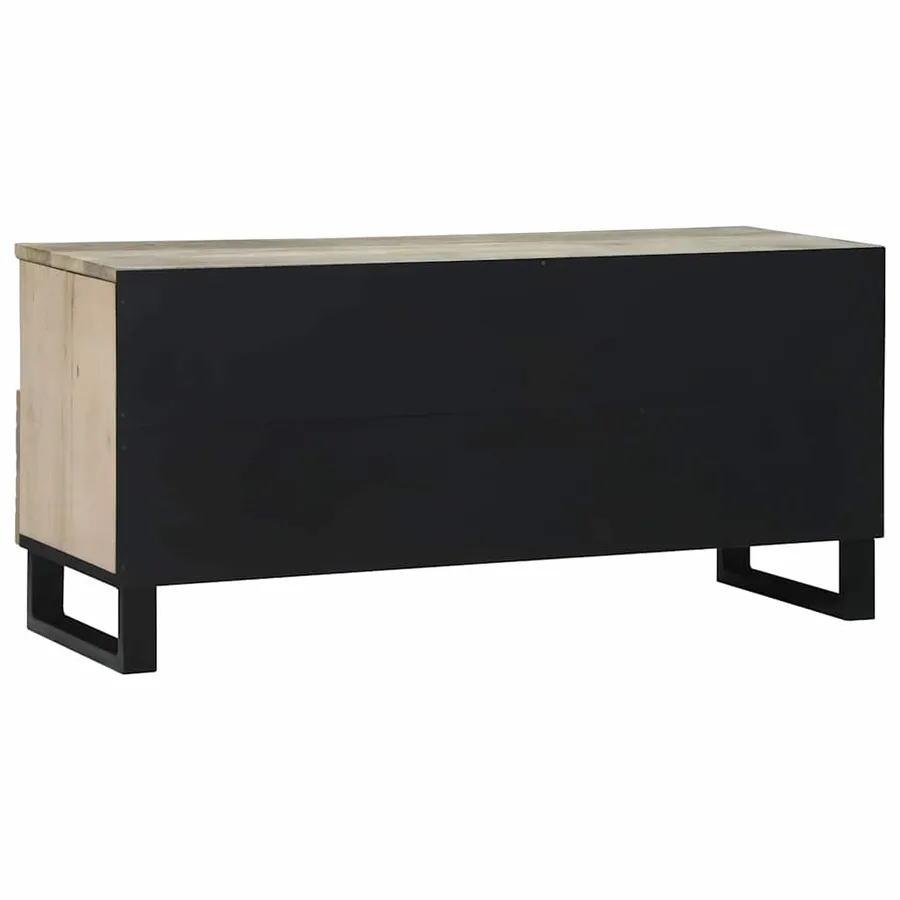 Unites TV avec tiroir Blanc 100 x 33 x 46 cm Bois d'ingénierie - 5