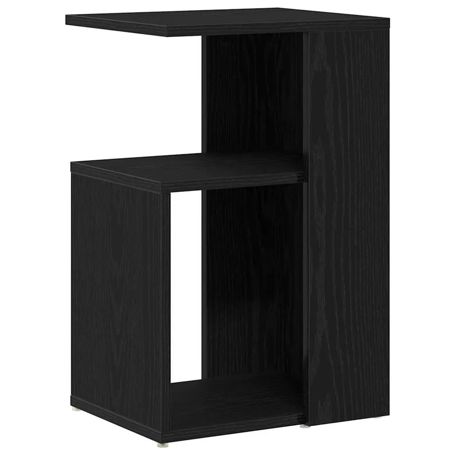 Table d'appoint Chêne noir 36 x 30 x 56 cm Bois d'ingénierie - 2