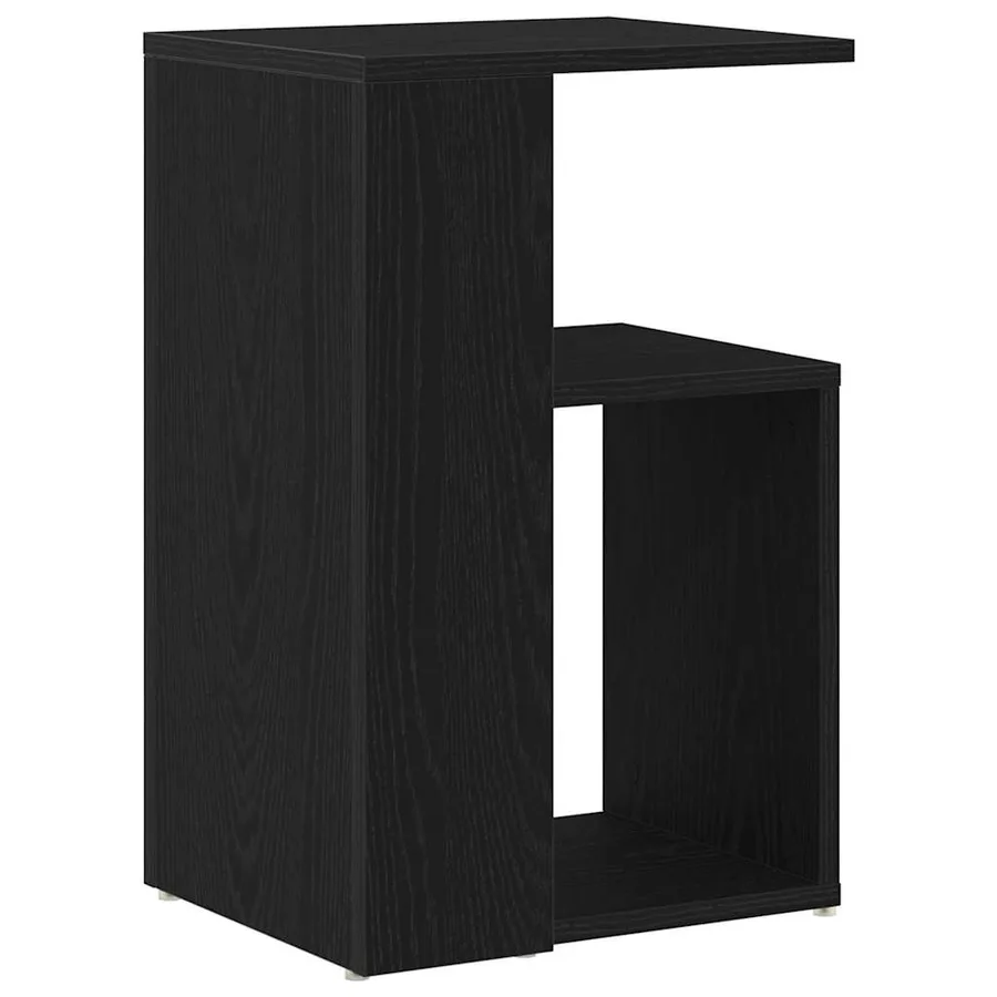 Table d'appoint Chêne noir 36 x 30 x 56 cm Bois d'ingénierie - 5