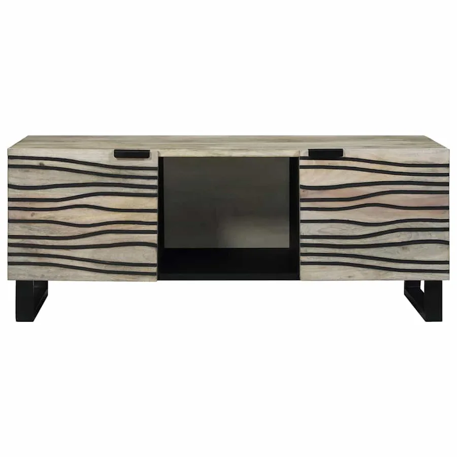 Table basse Blanc 100 x 54 x 40 cm Bois d'ingénierie - 3