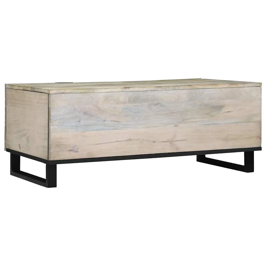 Table basse Blanc 100 x 54 x 40 cm Bois d'ingénierie - 5