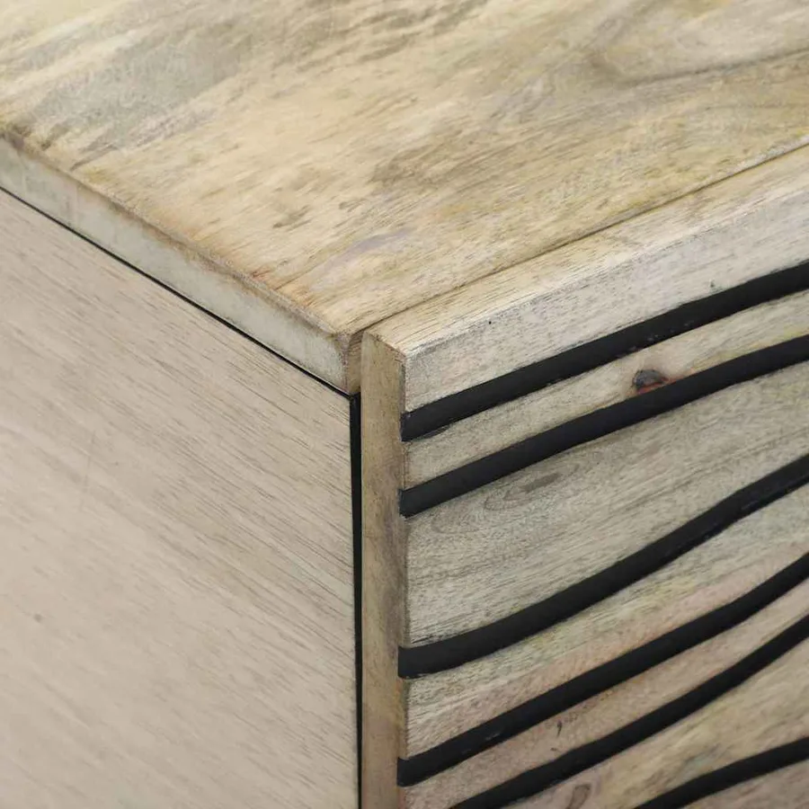 Table basse Blanc 100 x 54 x 40 cm Bois d'ingénierie - 6