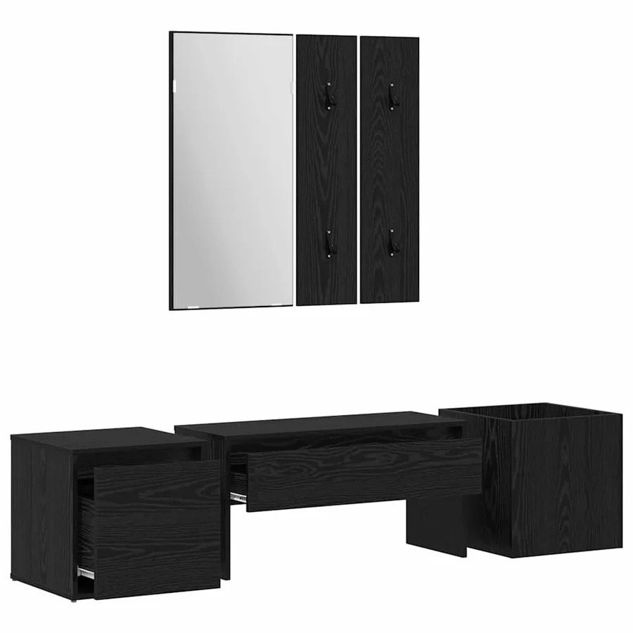 Ensemble de meubles d'entrée 6 pcs Bois d'ingénierie - 5