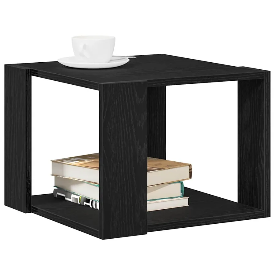 Table basse Chêne noir 40 x 40 x 30 cm Bois d'ingénierie - 3