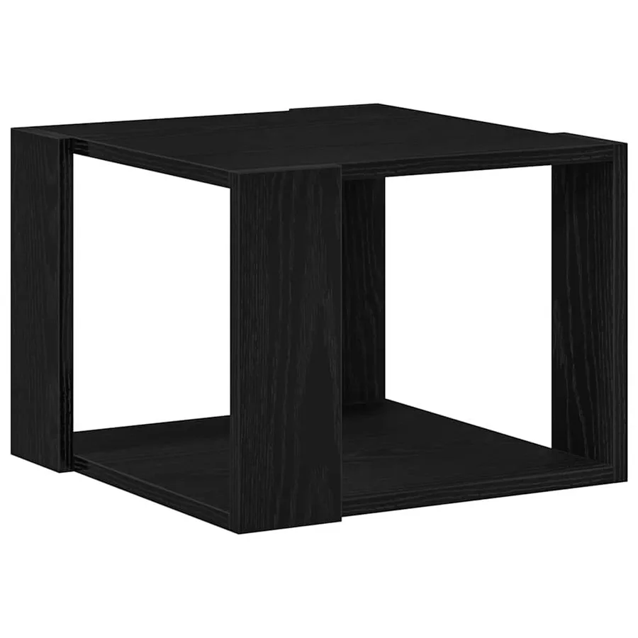 Table basse Chêne noir 40 x 40 x 30 cm Bois d'ingénierie - 5