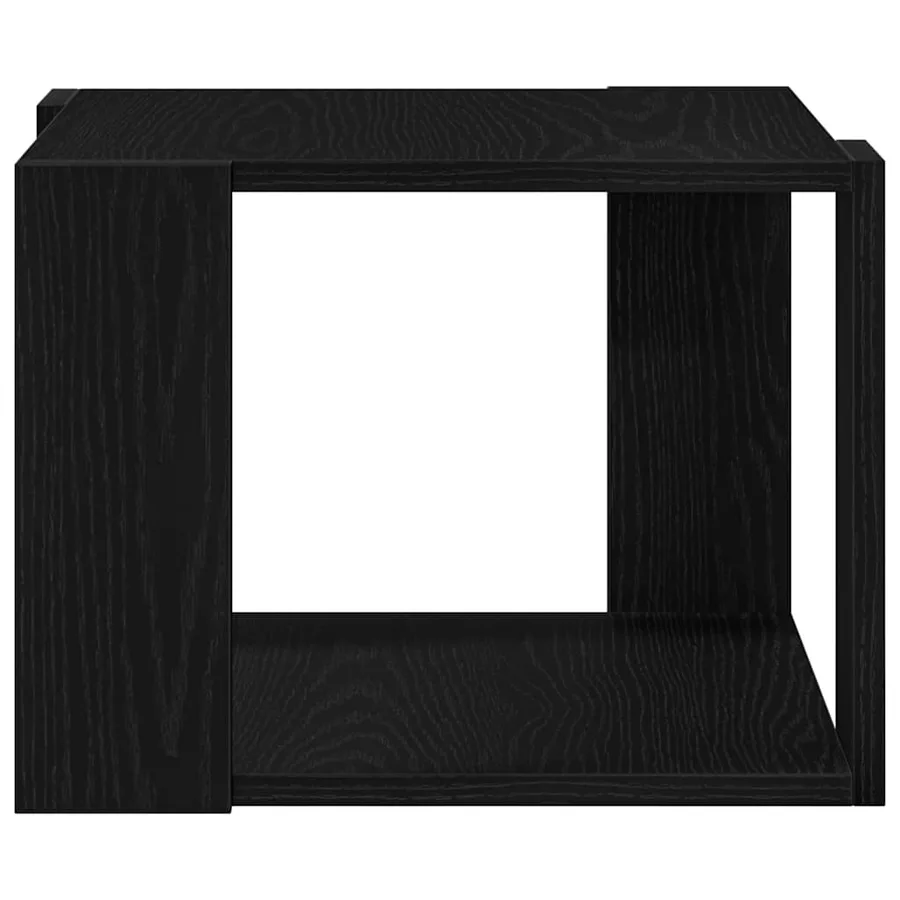 Table basse Chêne noir 40 x 40 x 30 cm Bois d'ingénierie - 7