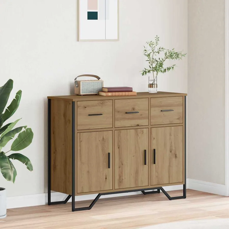 Buffet Chêne artisanal 97 x 32,5 x 74,5 cm