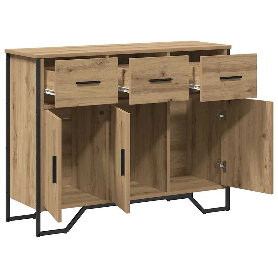 Buffet Chêne artisanal 97 x 32,5 x 74,5 cm - 5