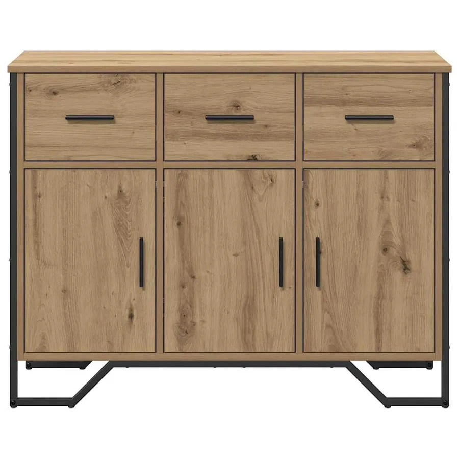 Buffet Chêne artisanal 97 x 32,5 x 74,5 cm - 6