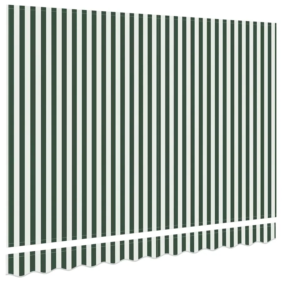 Toile de rechange pour auvent Vert et blanc 3 x 2 m Polyester - 4