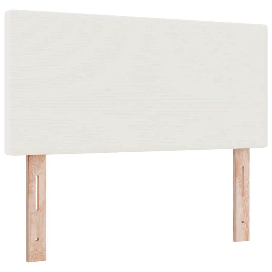 Tête de lit LED Crème 100 cm Tissu en velours côtelé - 2