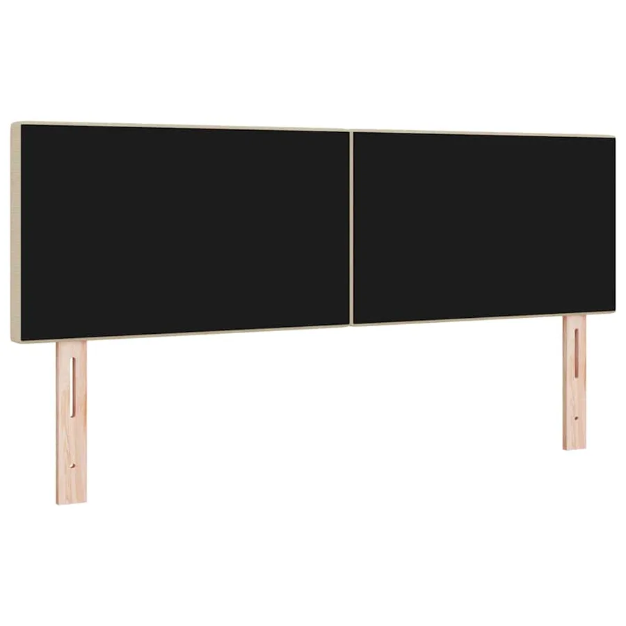 Tête de lit Gris Vert Clair 144 cm Tissu en velours côtelé - 6