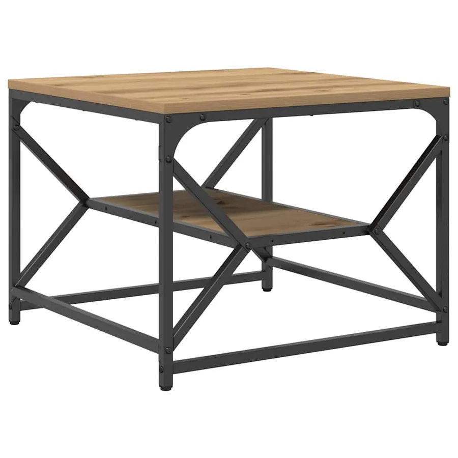 Table basse Chêne artisanal 51 x 50 x 40 cm - 5