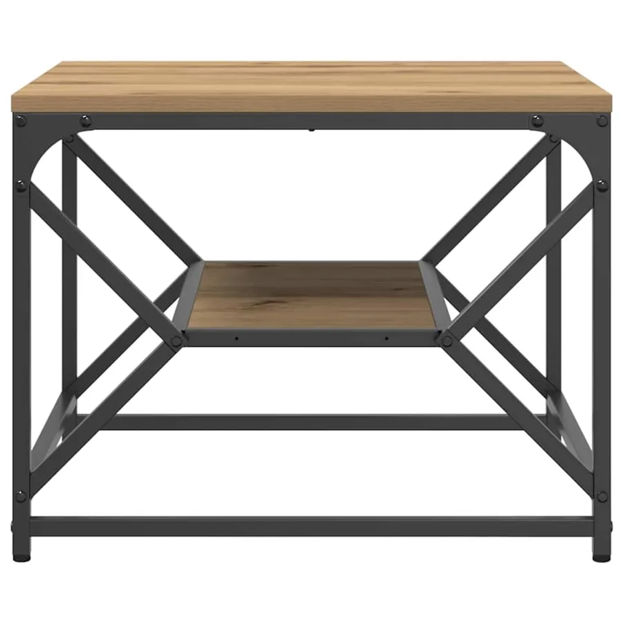 Table basse Chêne artisanal 51 x 50 x 40 cm - 6