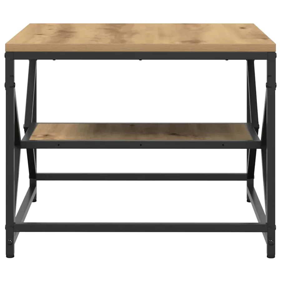 Table basse Chêne artisanal 51 x 50 x 40 cm - 7