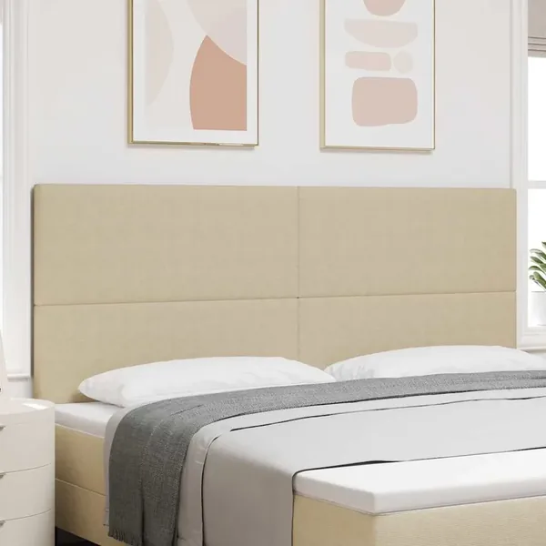 Tête de lit Gris Vert Clair 200 cm Tissu en velours côtelé