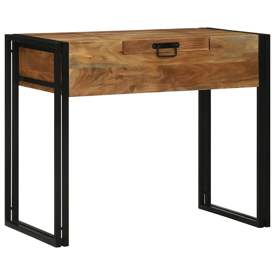 Tables de maquillage pour chambre Marron Bois d'acacia massif - 4