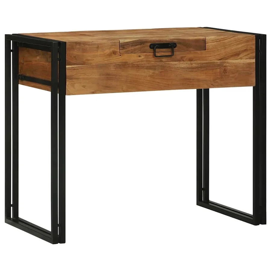 Tables de maquillage pour chambre Marron Bois d'acacia massif - 5