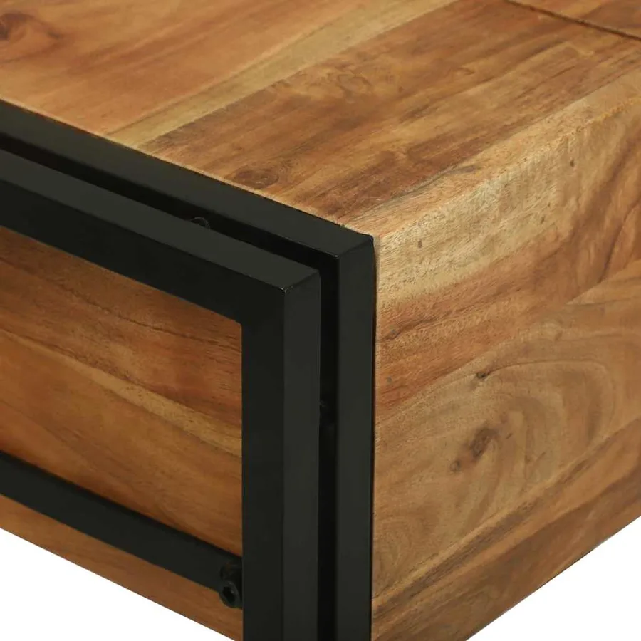 Tables de maquillage pour chambre Marron Bois d'acacia massif - 9