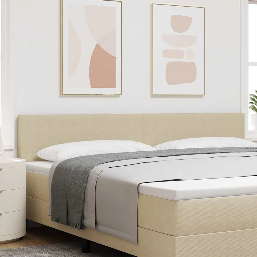 Tête de lit LED Vert gris 200 cm Tissu en velours côtelé
