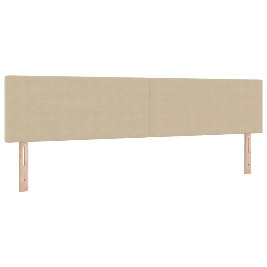 Tête de lit LED Vert gris 200 cm Tissu en velours côtelé - 2